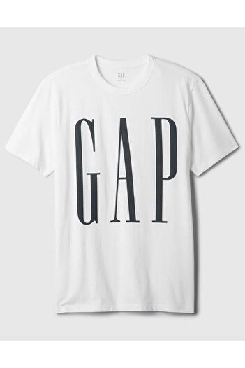GAP Ανδρικό λευκό μπλουζάκι με μαλακό λογότυπο καθημερινά