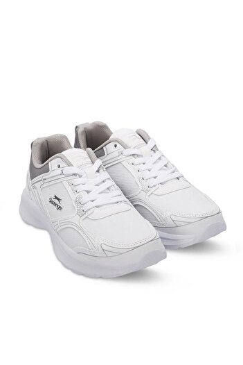 Slazenger Gala Gima Sneaker Kadın Erkek Unisex Spor Ayakkabı Beyaz / Gümüş