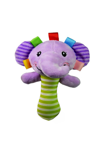 Generic Elephant Rattle with Hand Bell
