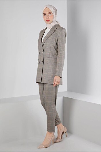 Alvina PLAID PATTERN CLASSIC DOUBLE PANTSET 30306
