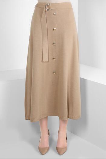 Alvina KNOB DETAILED KNITWEAR SKIRT 60504