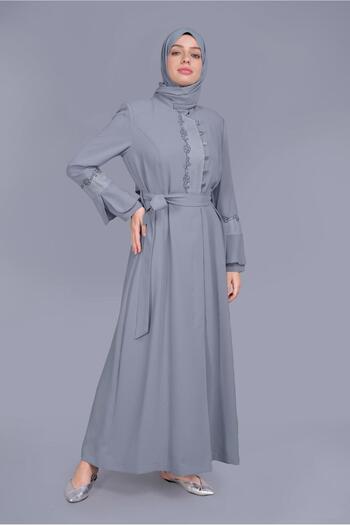 Alvina 10199 Model Mesh and Embroidery Detailed Shade