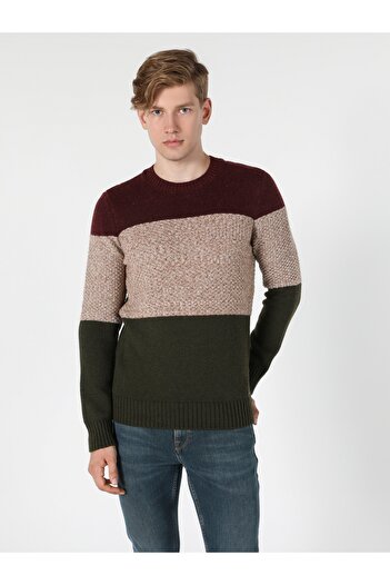 Colin's Regular Fit Yuvarlak Yaka Erkek Çok Renkli Kazak