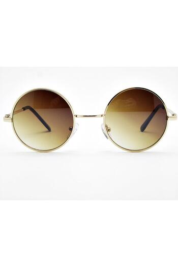 Takı Dükkanı Extoll John Lennon - 6 Colors Round Black Sunglasses Ex608