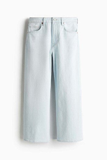 H&M Wide High Cropped Jeans