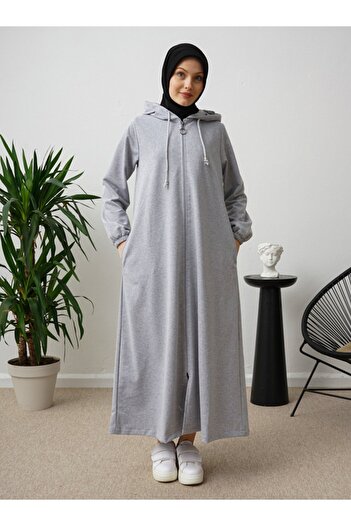 Por La Cara Hooded Long Sports Cap - Gray - Por La Cara