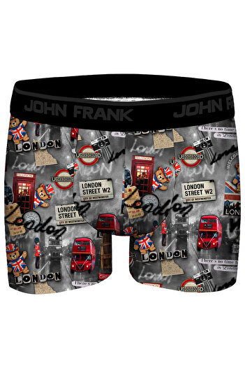John Frank DİJİTAL BASKILI BOXER MULTICOLOR