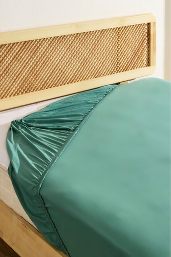 Karaca Home Combed Cotton Fitted Sheet Single 100X200+30 cm Green