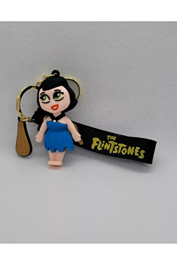 Bizde Ne Yok ki Ornament pentru geantă pentru breloc Betty Rubble, de lux, în 3D, de epoca de piatră