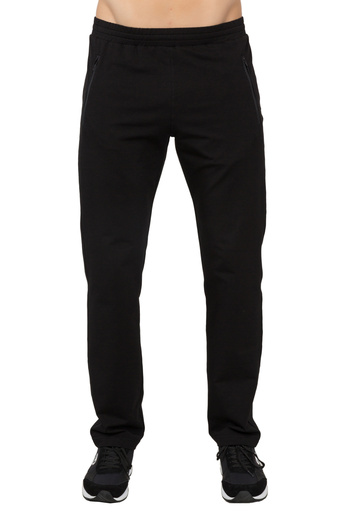 bilcee Black Men's Sweatpants - Pocketed, Relaxed Fit, Straight Leg, Sports and Casual - 1732