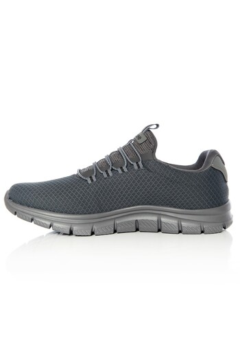 bilcee Men's Gray Lace-Up Walking and Sports Shoes 1011