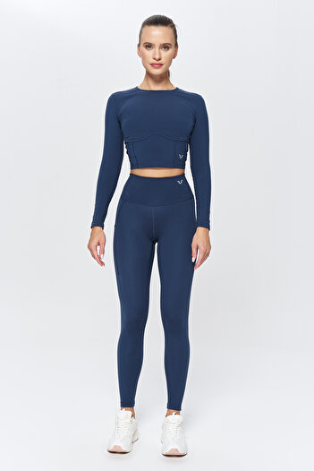 bilcee Women's Carbon High Waist Brushed Soft Recovery Pocket Sports Tights 9774