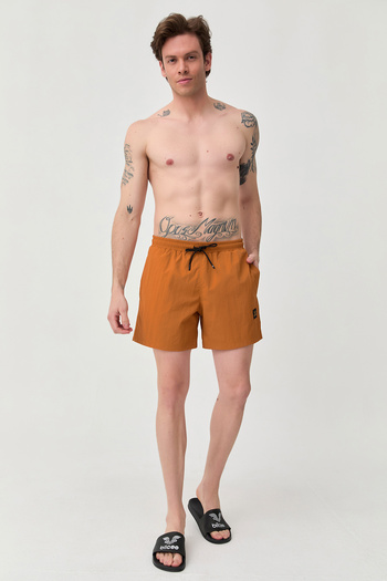 bilcee Men's Shorts - Sheet Elastic Waist, Pocket, Mesh, for Training and Beach 9773