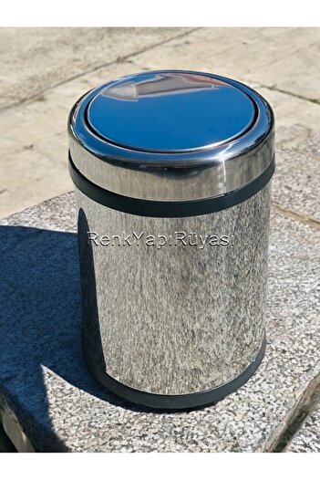 RENK YAPI RÜYASI 8LT dustbin, swing lid dustbin, swivel lid dustbin, stainless steel dustbin, ergonamic