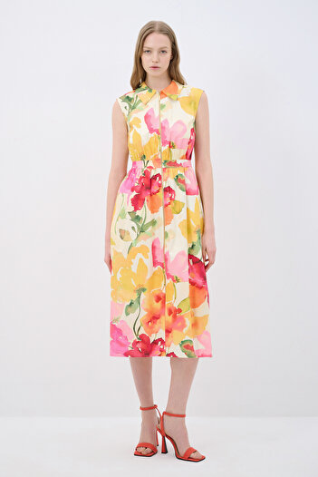 adL Zippered Patterned Dress