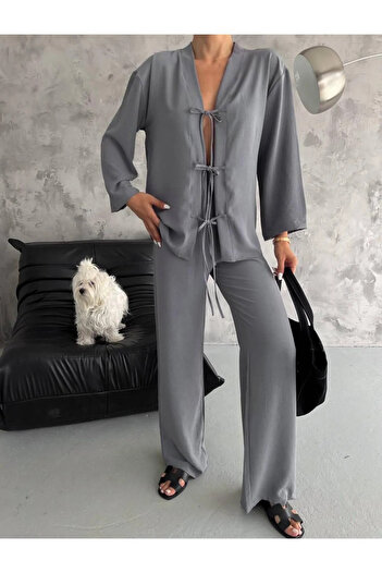 LyLGyM FASSION IS PASSION Women's Ayrobin Laced Kimono Set