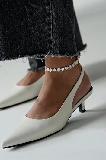 New Obsessions Natural Mother of Pearl Star Anklet