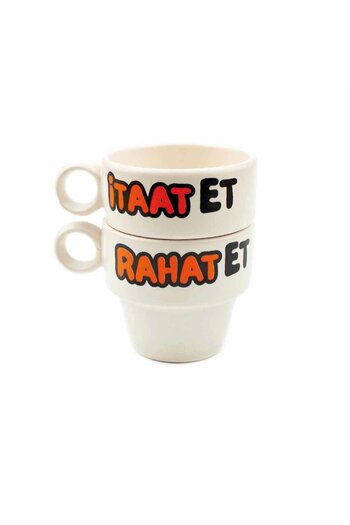 PALTO TASARIM Set of 2 Espresso Cups - Obedience and Comfortable, Gift Ceramic Cup