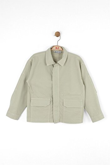 nk kids Αγόρι Πράσινο Πουκάμισο Μοντέλο No: 48701