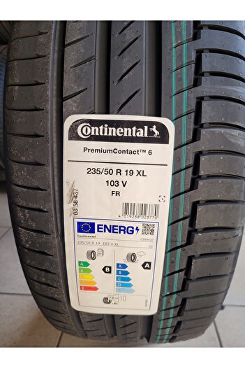 Continental 235/50R19 Premium Contact6 103V XL FR Set Olarak (4 Adet ) 2025 Üretim *