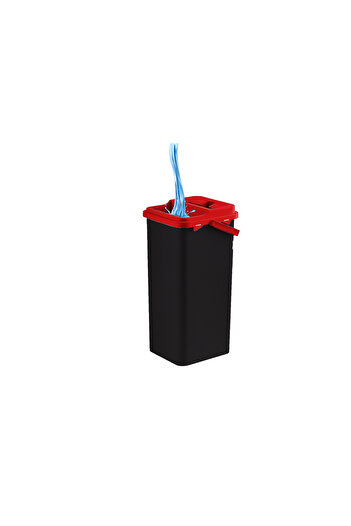 lisa Two-piece set, cleaning mop ZLN4643 Black, 8 l bucket with side drain and detachable cloth