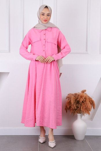 İmajButik Modal Suit with Pink Shirt Skirt