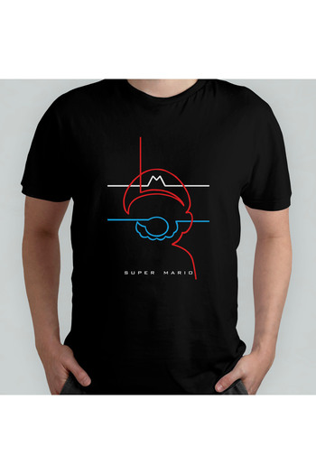 Pixxa Μπλουζάκι Super Mario Bros 100% Cotton Crew Neck Model 9