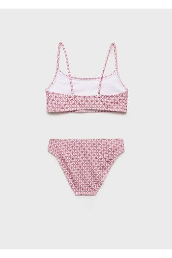 MANGO Kids Floral Gathered Bikini