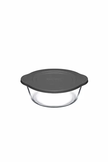 Paşabahçe Plastic Gray Lid Storage Container 840 Cc