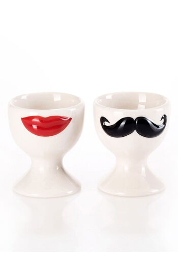 Paşabahçe Mr. & Mrs. Ceramic Egg Holder