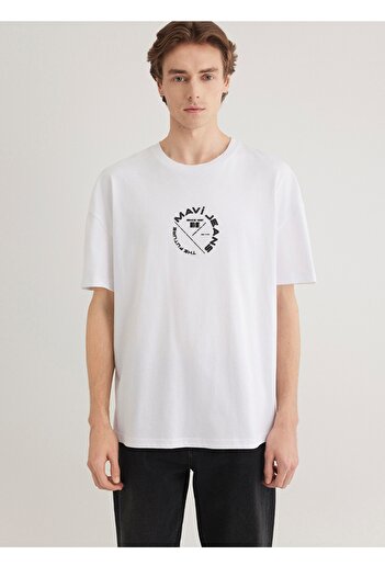 Mavi Jeans Back Printed Oversize Men's T-Shirt