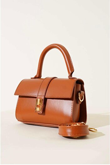 MODAM HİFA Faux Leather Women's Hand, Arm and Shoulder Bag with Adjustable Strap U:11 E:19 W:7 cm