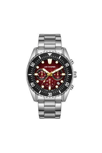 Lee Cooper Men Multi Function Red Dial Watch - LC08101.380