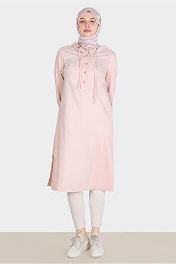 Alvina Hooded Buttoned Tunic - 42784