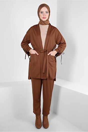 Alvina Belted Trousers Suit 44228