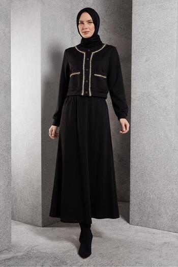 Alvina 45186 Model Buttoned Skirt Set