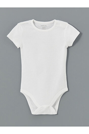 LC Waikiki Lcwk Crew Neck Basic Baby Boy Snap Body 2 Pack