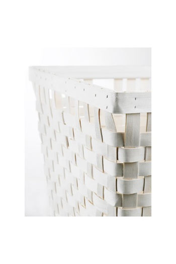 IKEA KNARRA Basket, White, 38x29x16 cm – Handwoven Storage for Home & Bathroom