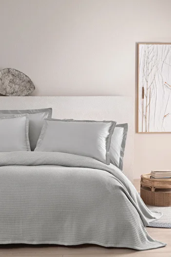 Yataş Liya Double Cotton Pique Set - Gray