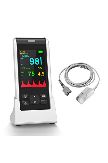 Choice Standard HealthTree Medical Handheld Pulse Oximeter Bluetooth APP Control Oximetry Blood Oxygen Hear
