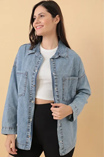 ESB Design Jachetă subțire de blugi pentru femei ESB Design