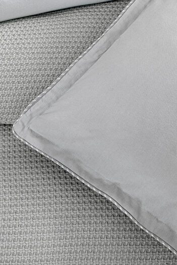Yataş Liya Double Cotton Pique Set - Gray