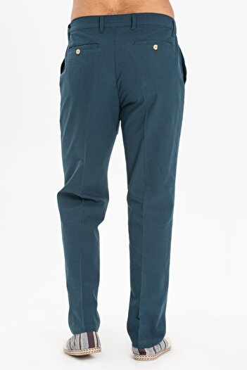 Eliş Şile Bezi Linen Men's Trousers Petrol Ptrl