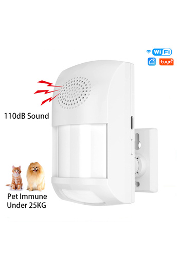 Choice1 With sound 1pcs Tuya WiFi Home Burglar Alarm Sensor PIR Infrared Motion Detector 110dB Smart Life AP