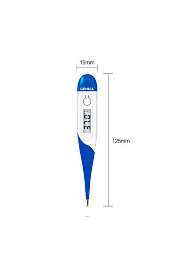 Choice Blue Thermometer for Adults, Digital Oral Thermometer for Fever, Basal Thermometer with 15 Seconds F