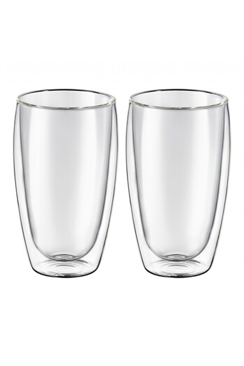 Ambition Set of 2 glasses 450ml, heat-resistant glass, Mia