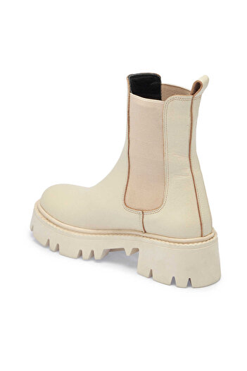 Tergan Bej Deri Kadın Casual Bot - K24K1BT67622-B19