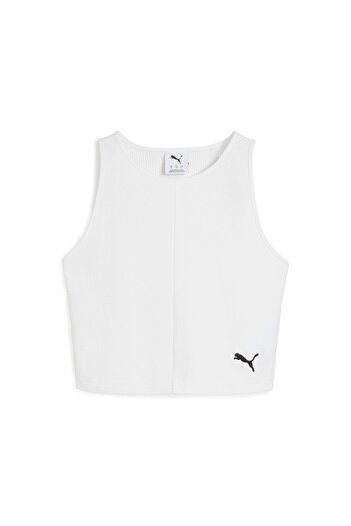Puma Wardrobe Ess Ribbed Crop Top Women's T-Shirt