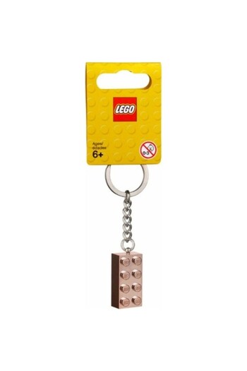 LEGO Brick 853793 2X4 Rose Gold Keyring