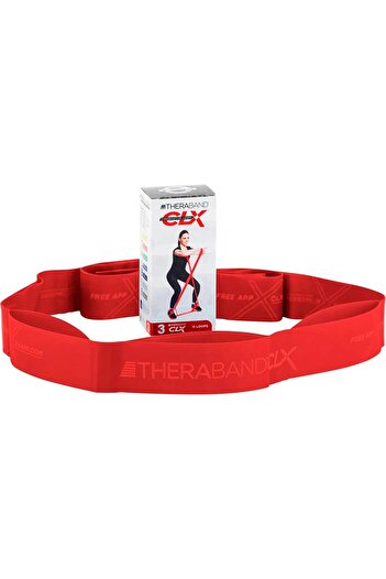 THERABAND Clx Consecutive Loops Band 2 Meters Red 1.6 kg Resistance
